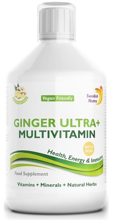 Swedish Nutra Ultra Ginger + Multivitamin, 500 мл